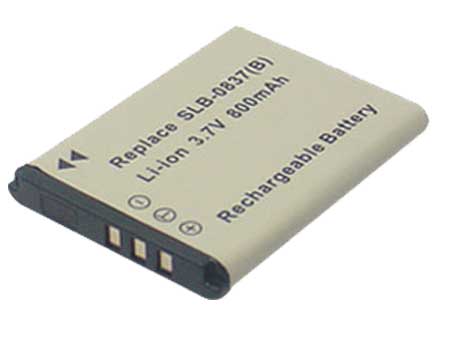 Kamerabatteri Ersättning för  samsung SLB-0837(B)