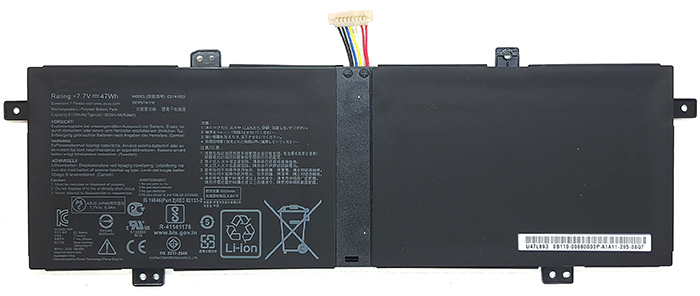Datorbatteri Ersättning för  ASUS ZenBook-14-UX431DA-Series