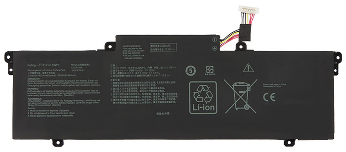 Datorbatteri Ersättning för  ASUS ZenBook-14-UX435EG-A5008R