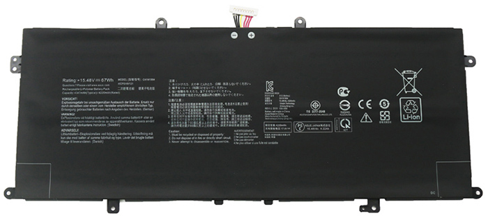 Datorbatteri Ersättning för  ASUS ZenBook-S-UX393JA-Series