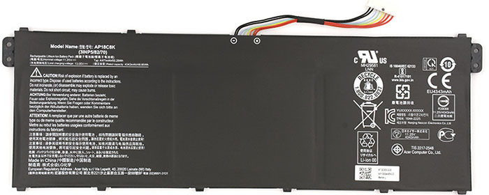 Datorbatteri Ersättning för  Acer Chromebook-314-(C933)-Series