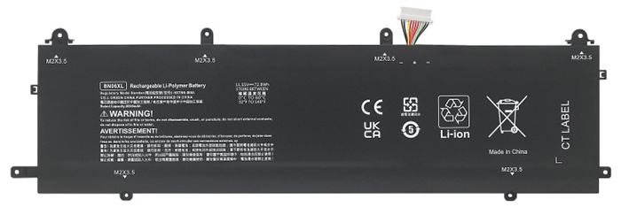 Datorbatteri Ersättning för  HP Spectre-X360-15-EB0035TX