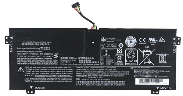 Datorbatteri Ersättning för  Lenovo L16M4P61