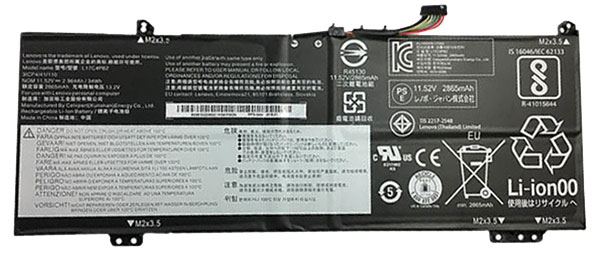Datorbatteri Ersättning för  lenovo IdeaPad-530S-15IKB-(81EV0039GE)