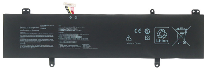 Datorbatteri Ersättning för  Asus VivoBook-14-X411UA