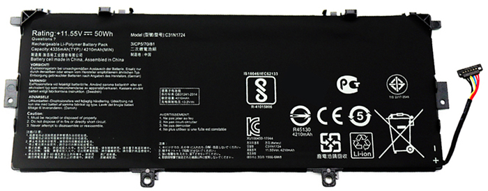 Datorbatteri Ersättning för  asus C31N1724