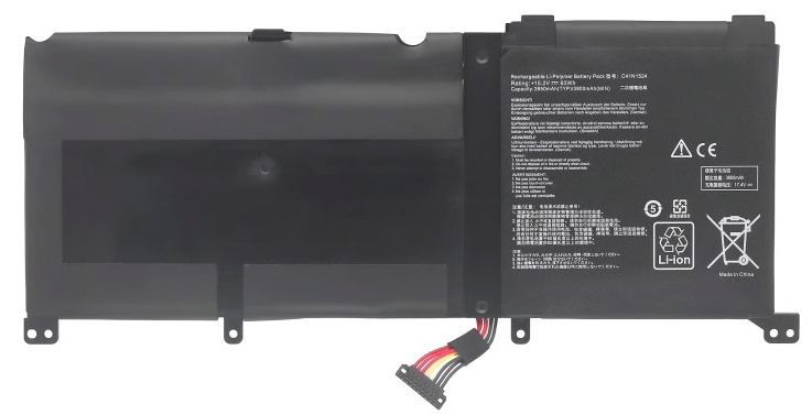 Datorbatteri Ersättning för  asus G501VW-FY081T