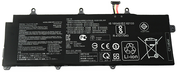 Datorbatteri Ersättning för  asus Zephyrus-GX501G