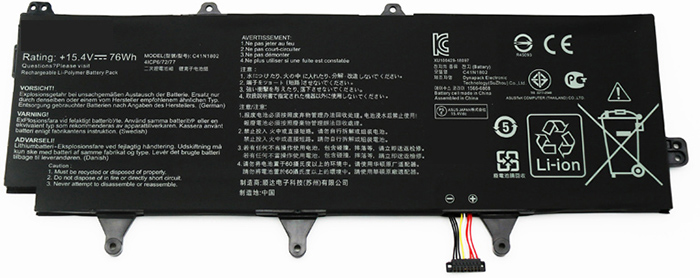 Datorbatteri Ersättning för  Asus ROG-ZEPHYRUS-S-GX735GVR-Series
