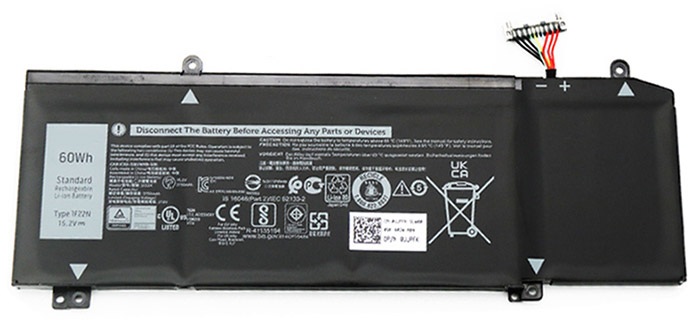 Datorbatteri Ersättning för  Dell Alienware-M17-P37E