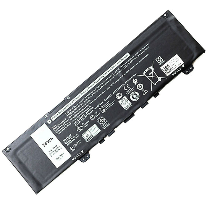 Datorbatteri Ersättning för  Dell Inspiron-13-7370-DV18W