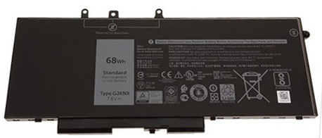 Datorbatteri Ersättning för  Dell Precision-3520