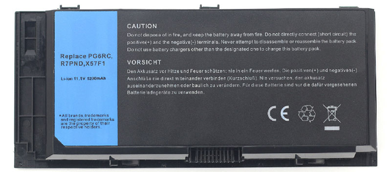 Datorbatteri Ersättning för  dell 312-1178