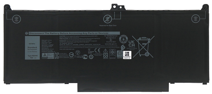 Datorbatteri Ersättning för  dell MXV9V