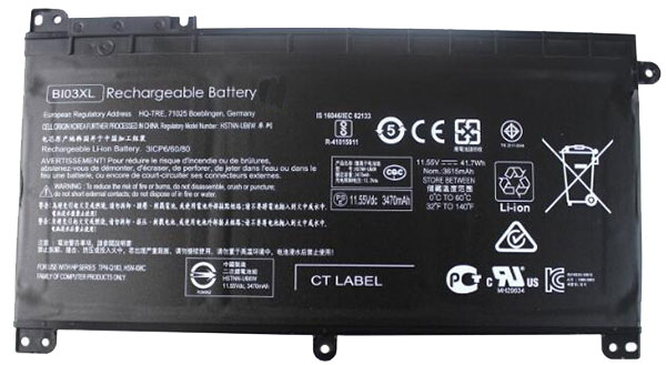 Datorbatteri Ersättning för  HP 843537-421