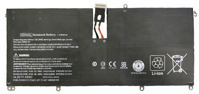 Datorbatteri Ersättning för  HP 685866-1B1