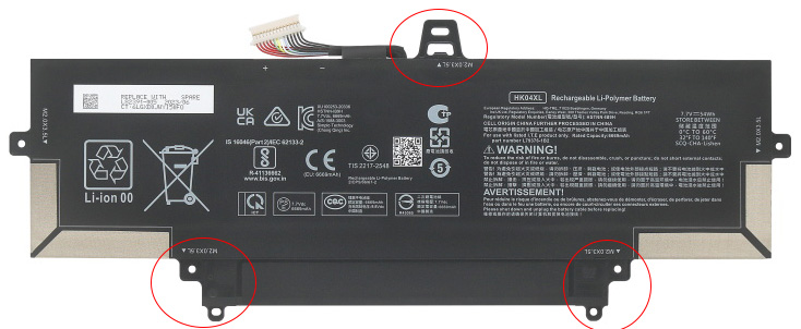 Datorbatteri Ersättning för  hp L79376-1B1