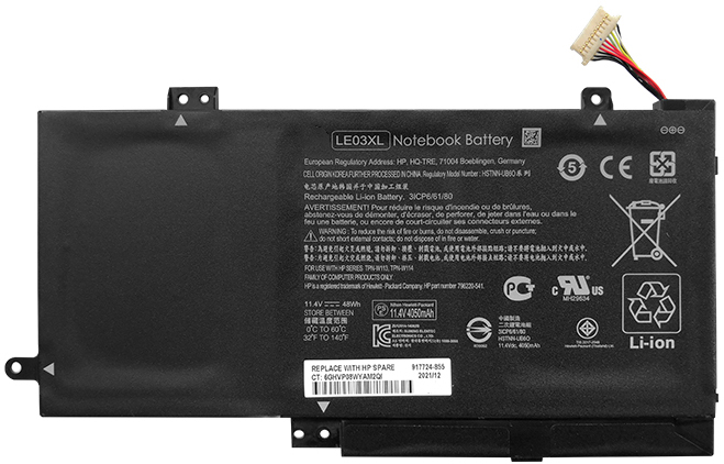 Datorbatteri Ersättning för  Hp Envy-x360-m6-w101dx