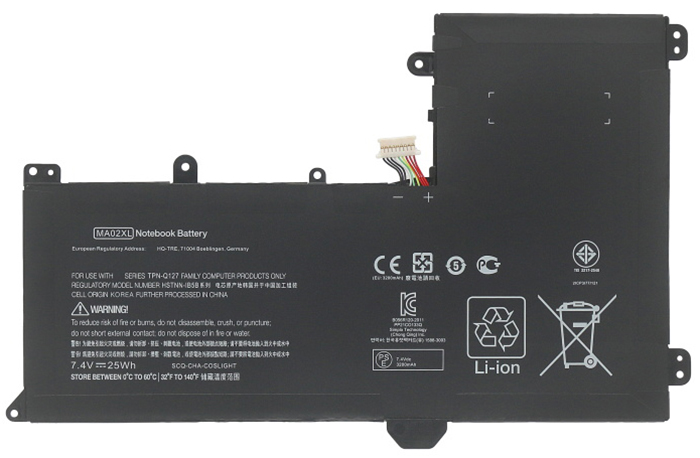 Datorbatteri Ersättning för  HP SlateBook-10-X2