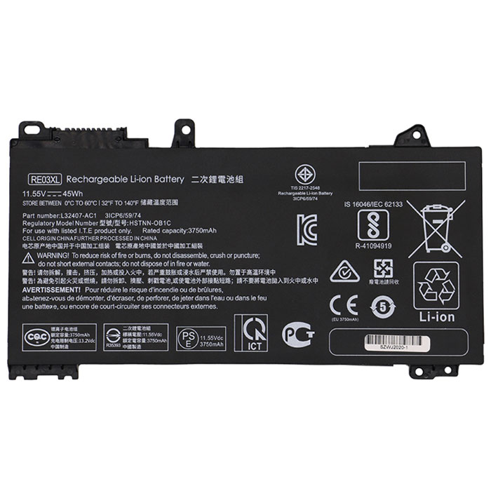 Datorbatteri Ersättning för  hp PROBOOK-455R-G6-7ZX86PA