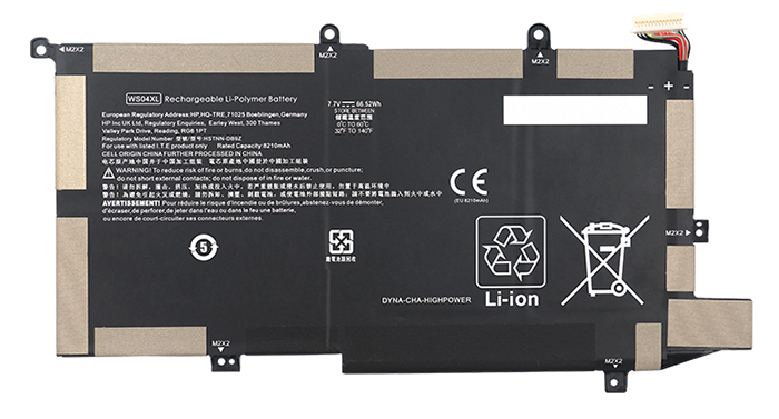 Datorbatteri Ersättning för  hp WS04XL