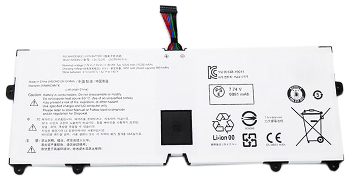 Datorbatteri Ersättning för  LG gram-16-2021-16Z90P