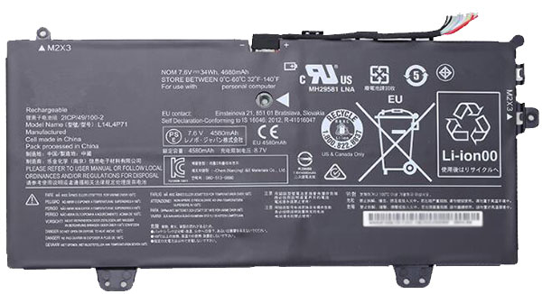 Datorbatteri Ersättning för  lenovo Yoga-3-11-5Y10