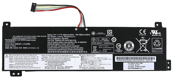 Datorbatteri Ersättning för  lenovo 5b10r33563