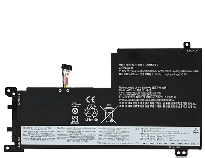 Datorbatteri Ersättning för  Lenovo L19D3PF3